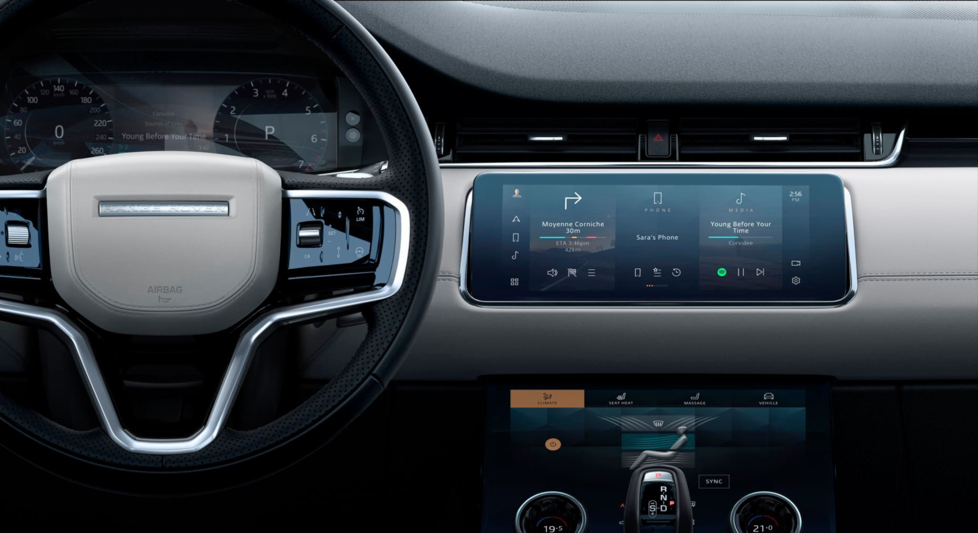 SMALL_圖 3 - 全新 2021 年式 Range Rover Evoque 與 Discovery Sport 全車系同步升級 Jaguar Land Rover 最新世代 Pivi Pro 智慧科技介面。